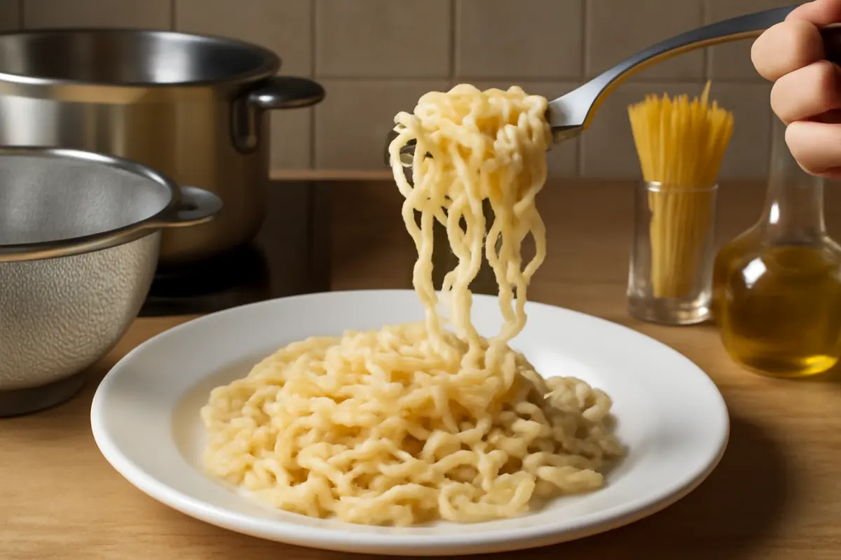 Cosa succede se non cuoci la pasta in abbondante acqua? Rischi una consistenza spiacevole già dopo la scolatura