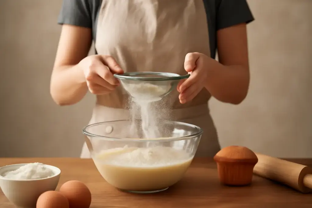 Perché si setaccia la farina nella preparazione dei dolci? Un dettaglio che assicura leggerezza e impasti senza grumi