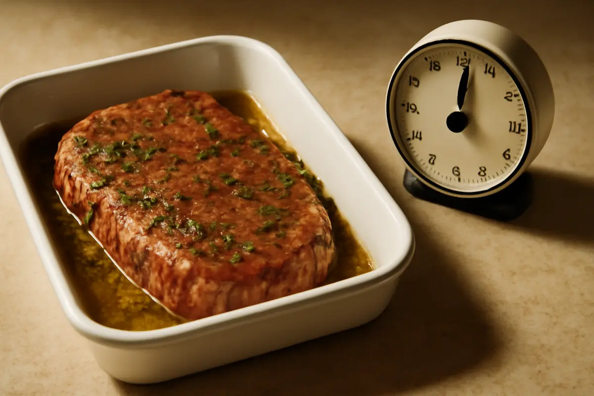 Tempo di riposo della carne marinata: scopri quanto serve per un gusto intenso senza rischiare sapori eccessivi