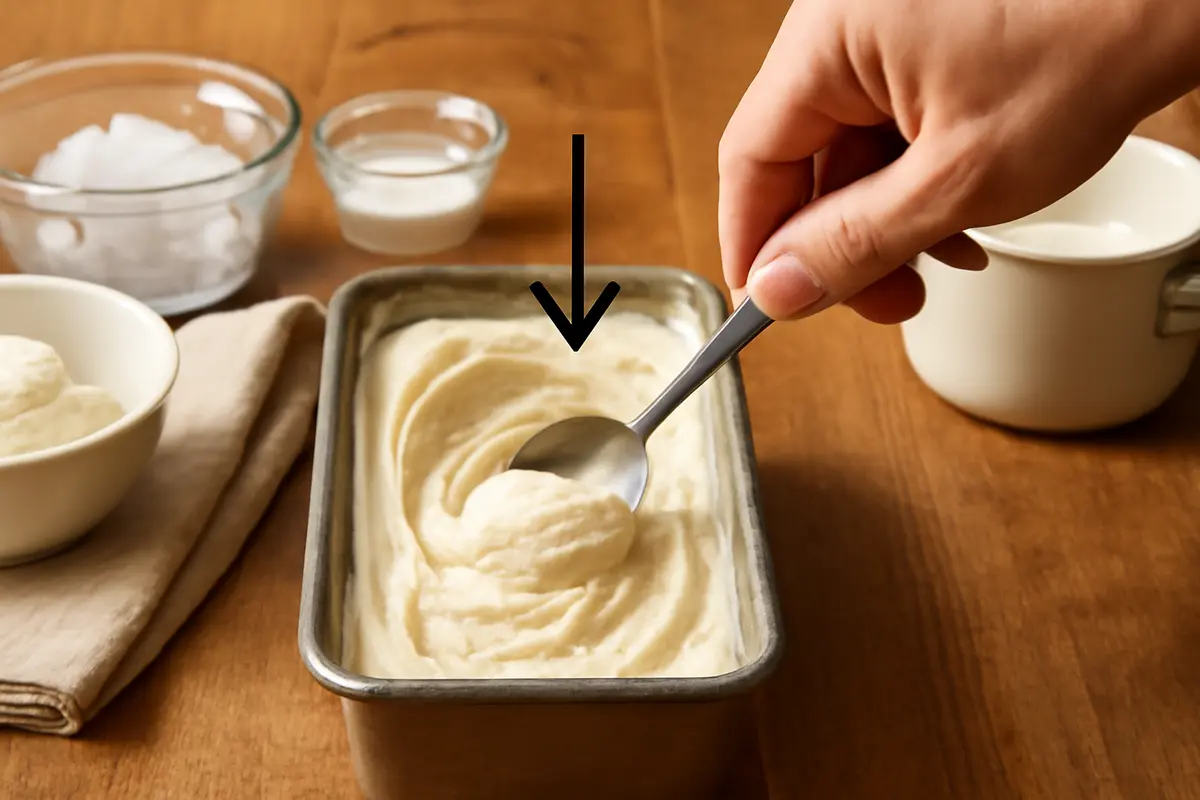 Gelato fatto in casa senza gelatiera: il passaggio fondamentale per non ottenere ghiaccio
