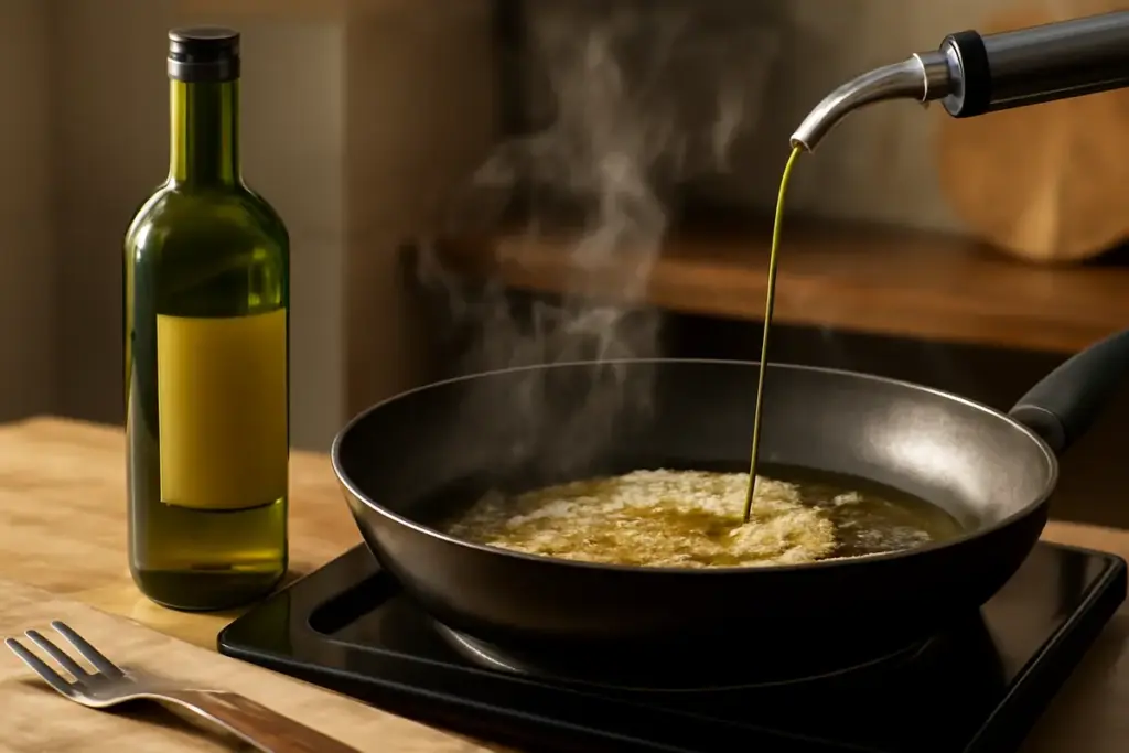 Olio extravergine in cottura ad alte temperature: quando sceglierlo o evitarlo per non perderne i benefici