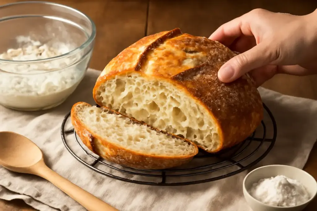 Pane fatto in casa senza impasto: il procedimento da seguire per una mollica ariosa e fragrante