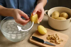 Il trucco per sbucciare le patate lesse velocemente: risparmia tempo senza scottarti e senza buttare via polpa