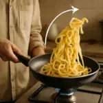 Tecnica per saltare la pasta in padella: il movimento giusto che evita che si rompa o si asciughi troppo